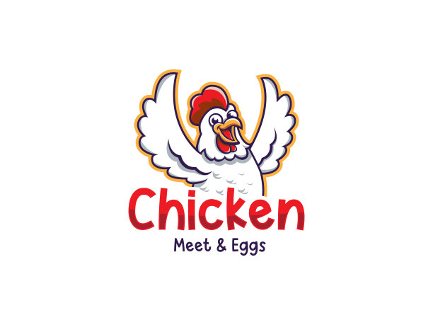 炸鸡餐厅标志模板图片下载