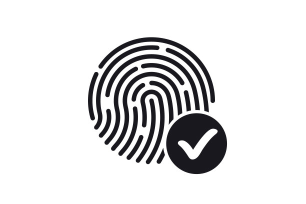 指纹接受图标。ID图标。指纹扫描。数字触摸扫描识别电子传感器认证。生物识别访问控制。指纹筛查安全系统图片下载
