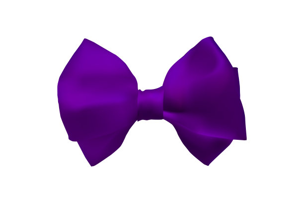 紫色的现实的弓。图片下载