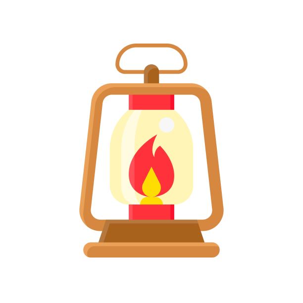 圣诞彩灯，与圣诞节有关的扁平图标图片下载