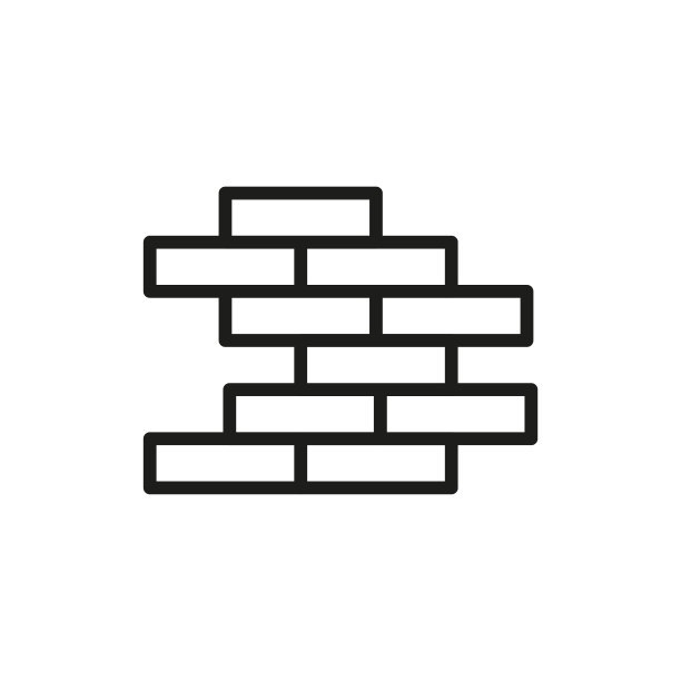 简单的墙线图标。图片下载