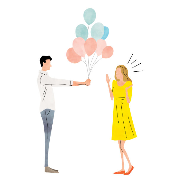 插图材料:夫妻，爱情，幸福，忏悔，生活方式图片下载