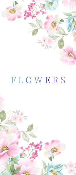 水彩花卉插图图片下载