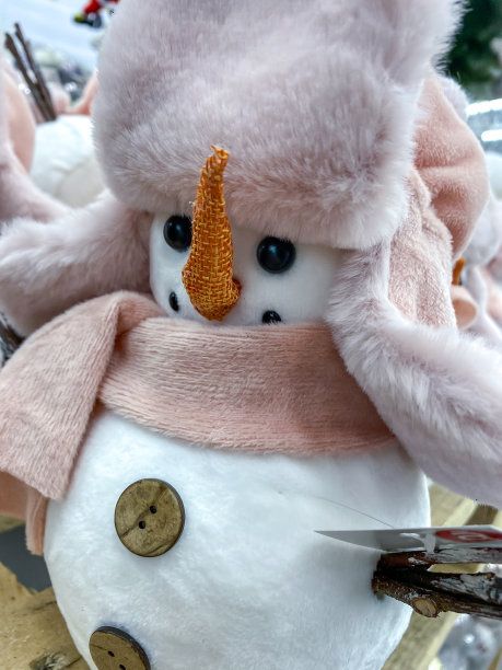 雪人毛绒圣诞玩具图片下载