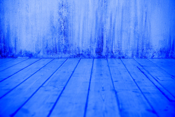 空的内部。蓝色调图片下载