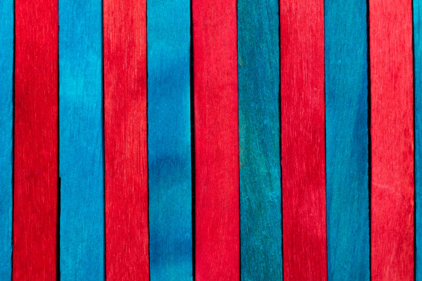 蓝色和红色的木材纹理背景图片下载