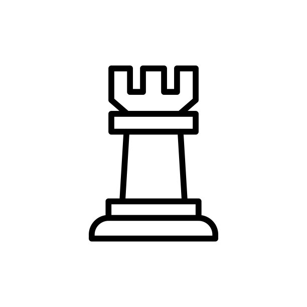 国际象棋线条图标图片下载