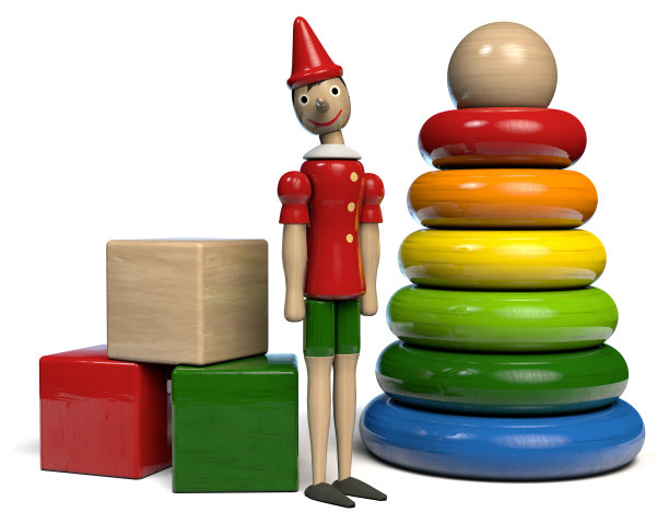 经典的木制玩具图片下载