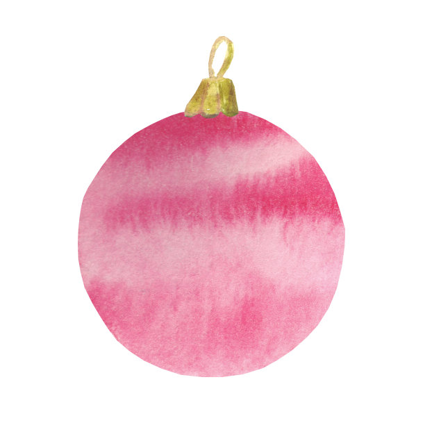 粉红色的玻璃球来装饰圣诞树在新年和圣诞节图片下载