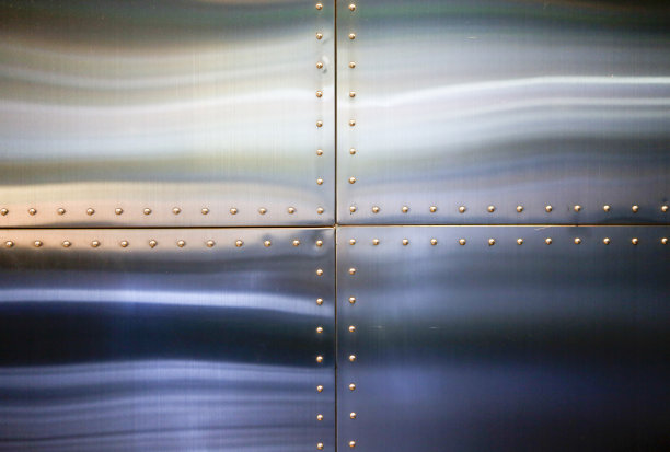 不锈钢背景或银色金属墙板图片下载