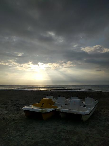 沙滩上的日出图片下载