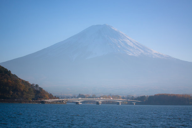 富士湖视图图片下载