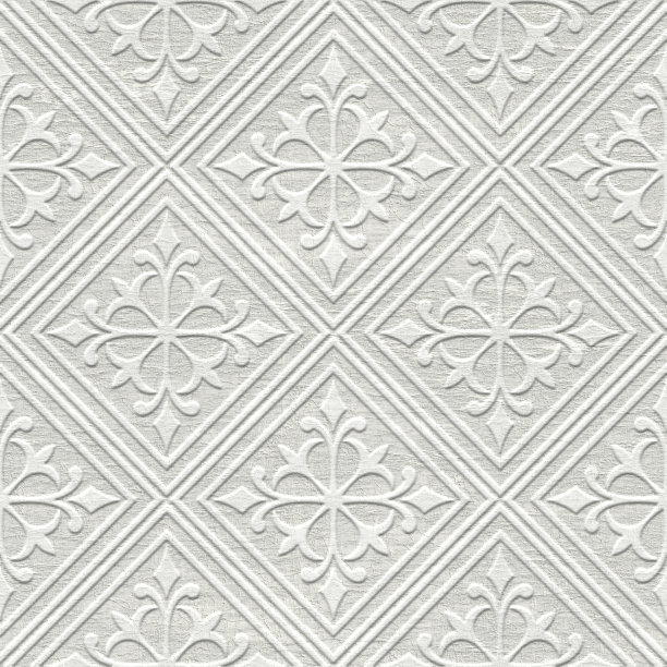 几何图案雕刻grunge背景无缝纹理，白色，3d插图图片下载