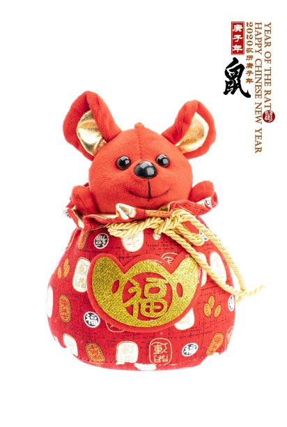 传统的中国布娃娃鼠，2020年是鼠年图片下载