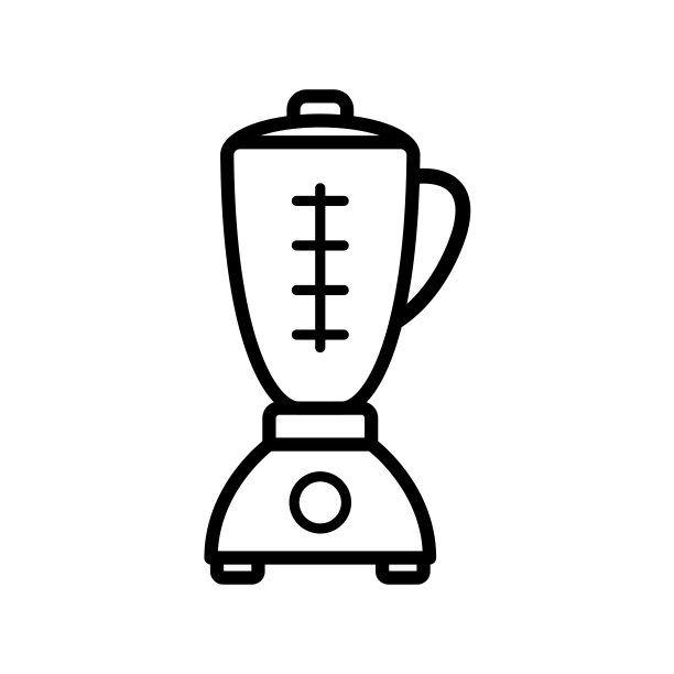 搅拌机-厨房用具图标矢量设计模板图片下载