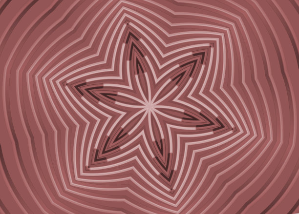 灰粉色，柔和的珊瑚曼荼罗。东方插图。简单,简约的装饰。瑜伽，冥想，坦陀罗旗帜，卡片模板。花卉径向模式。放荡不羁的风格的花图片下载