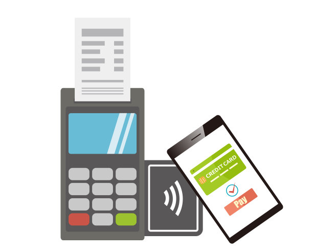 在线支付。智能手机。矢量插图。电子支付。图片下载