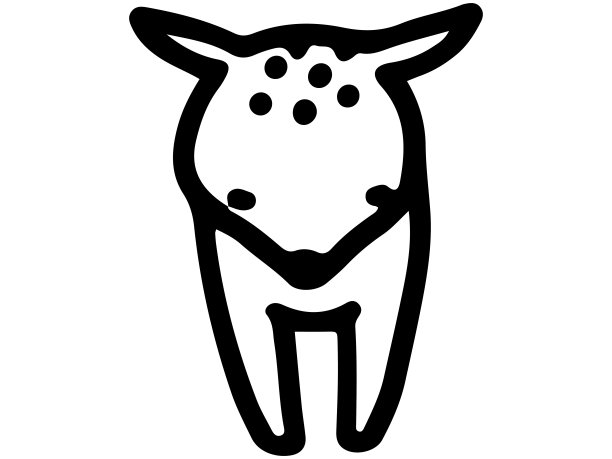 动物可爱的线画矢量图片下载