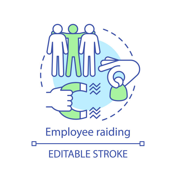 员工突袭概念图标图片下载