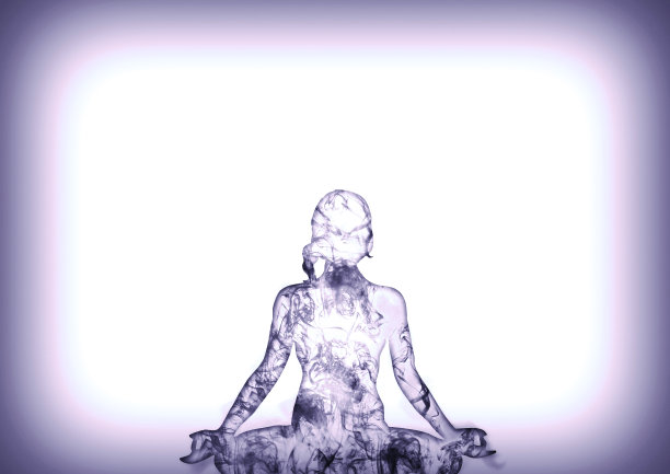 抽象女性沉思的背影图片下载