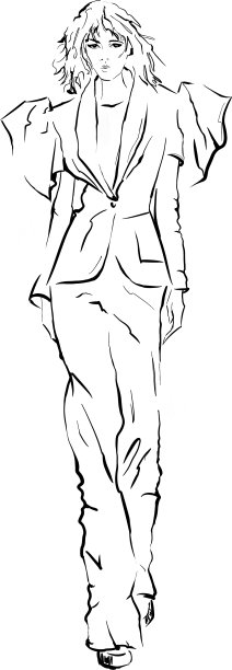 手绘时尚插画图片下载