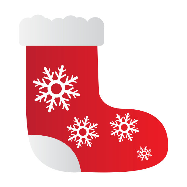 装饰圣诞老人的靴子图标图片下载