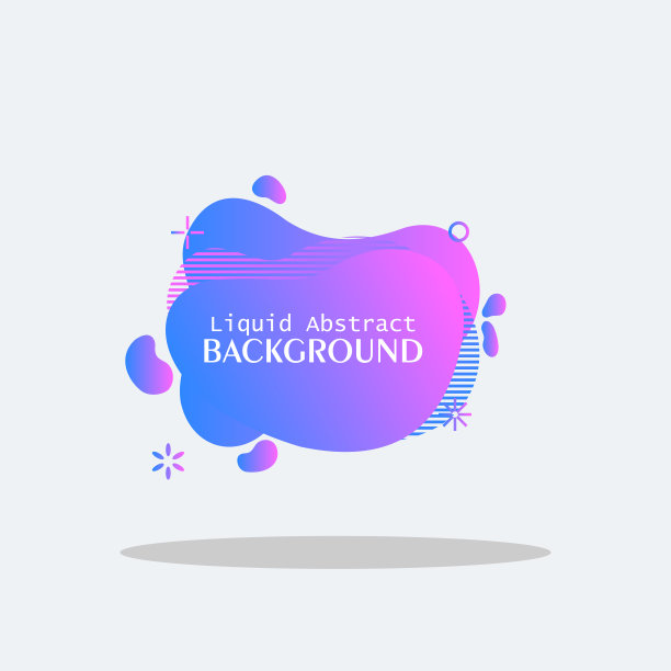 一套抽象的现代色彩液体元素。动态彩色横幅设计与文字。流体梯度几何形状，线条表示，封面，标志，海报，横幅，传单，网页。矢量图图片下载