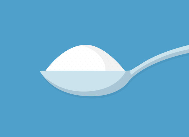 勺子与糖，盐，面粉或其他成分图标图片下载