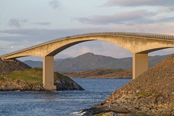 沿着挪威西海岸的大西洋公路图片下载
