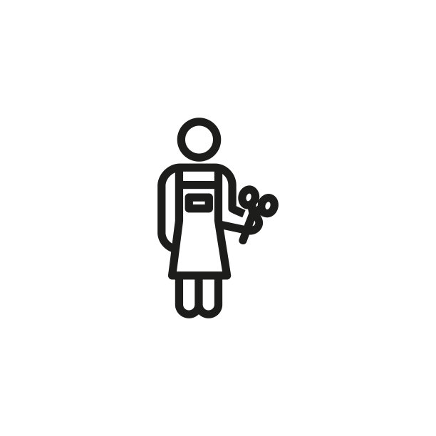 理发师细线图标图片下载