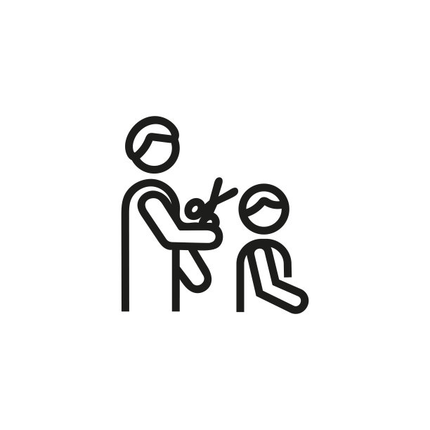 发型师细线图标图片下载