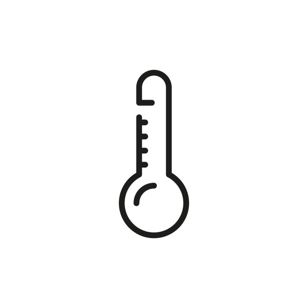 简约温度计线性图标图片下载
