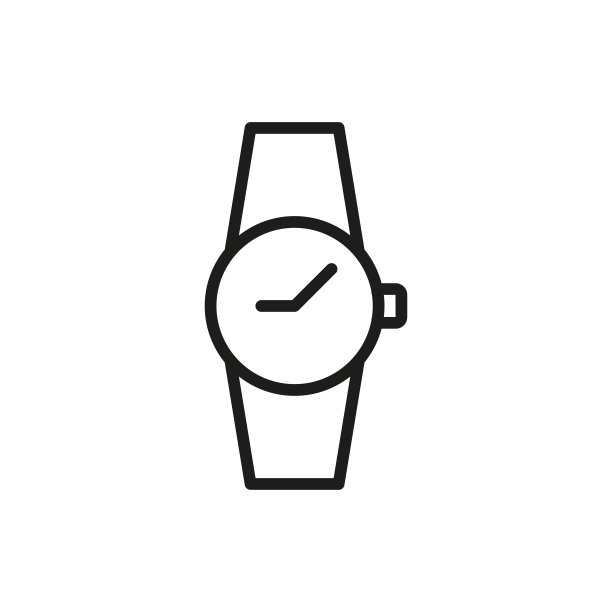 简单的手表线图标。图片下载