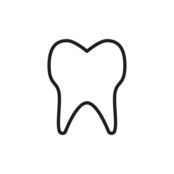 简单的齿线图标。图片下载