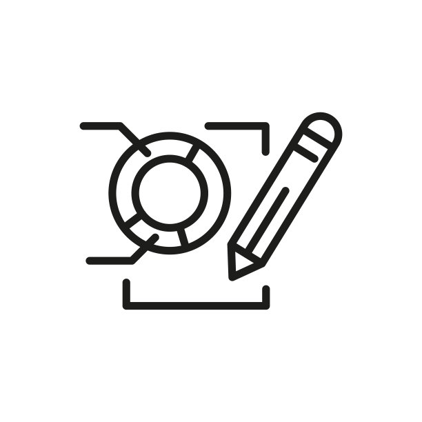 简约报告线条图标图片下载