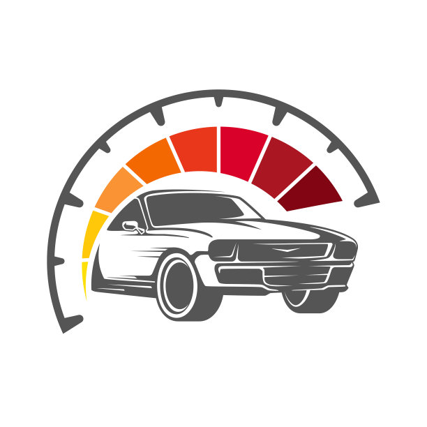 速度计显示高速行驶的汽车。矢量插图。每股收益10图片下载