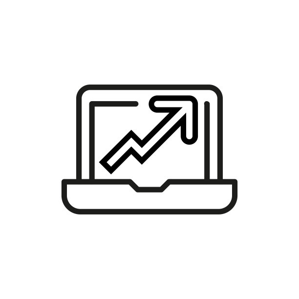 简单IT分析线条图标图片下载