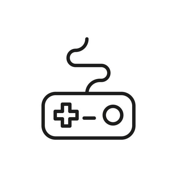 简单的手柄线条图标。图片下载