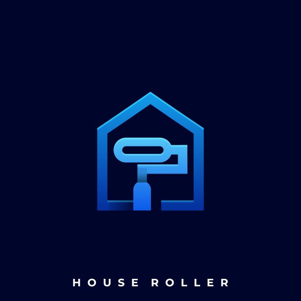 房子滚轴插图矢量模板图片下载