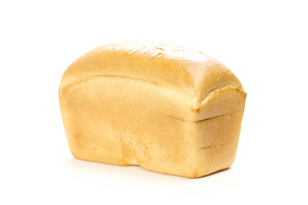 一条新鲜的面包。关闭了。在白色背景上隔离图片下载