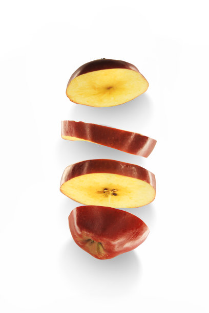 白色背景上的红苹果图片下载