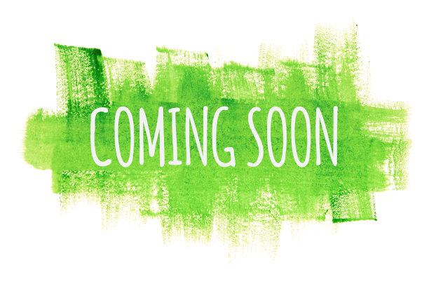 即将到来的绿色油漆背景，孤立在白色。横幅广告的概念图片下载