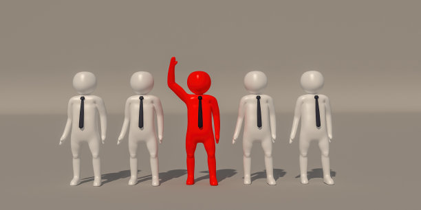 3d illustrator group of career专业的商业符号上的灰色背景，3d渲染的足球踢球。包括一个选择路径。图片下载