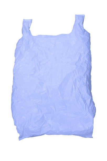 白色塑料袋孤立白色。图片下载