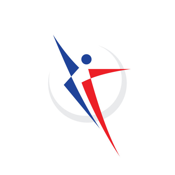 运动健身人体标识设计。抽象人物矢量图标。图片下载