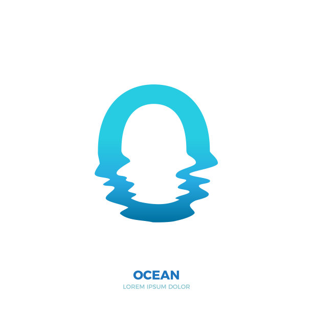 底部有半波纹的O型字母图片下载