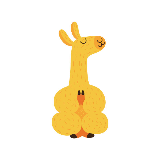 有趣的喇嘛坐在莲花的位置，放松和冥想，瑜伽的概念。图片下载