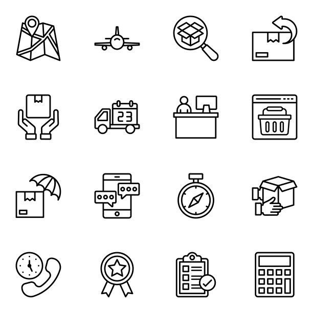 交通线路图标包图片下载