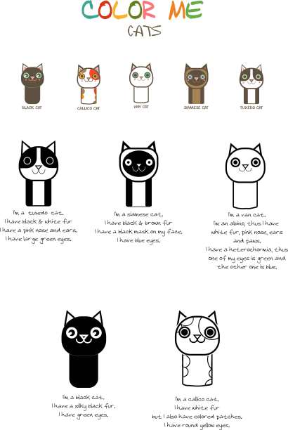 猫着色页面图片下载