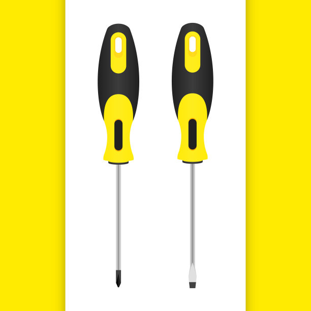 螺丝刀手动工具维修和建设插图向量图片下载